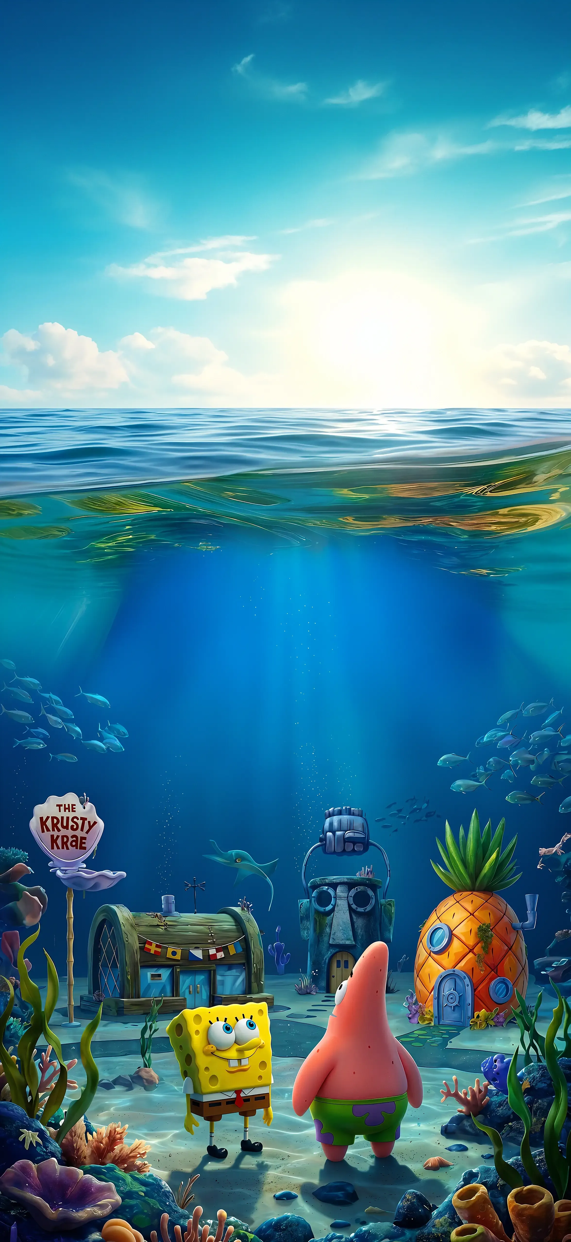 Spongebob Patrick Undersea Wallpaper