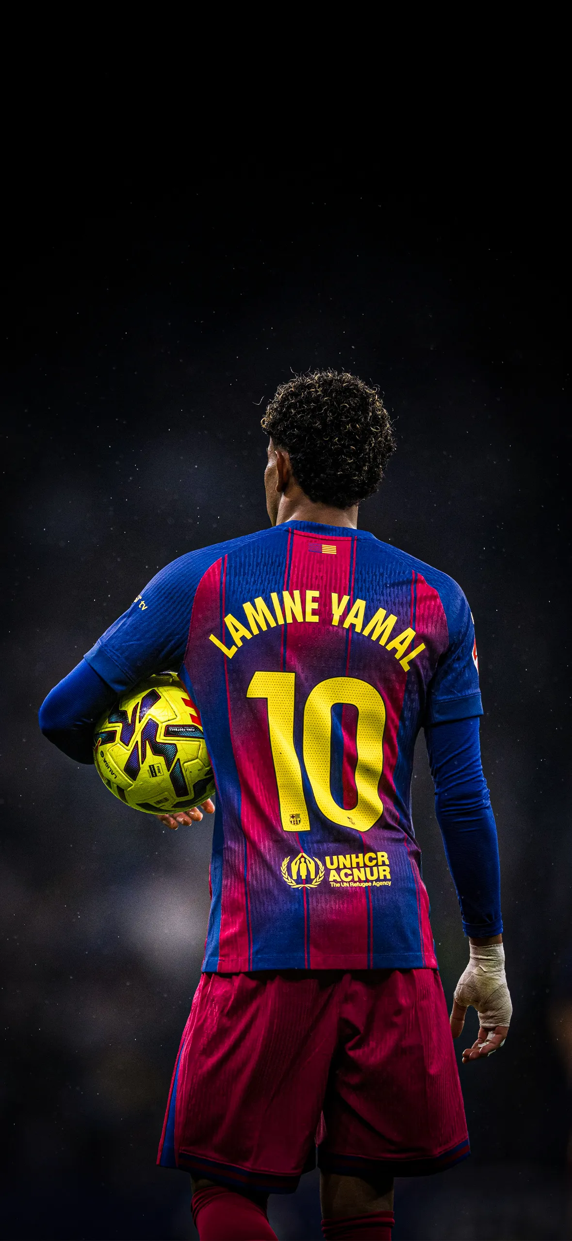 Lamine Yamal Barcelona Jersey Back Fc Barcelona 10 4k Wallpaper