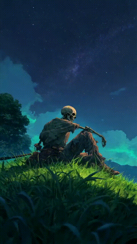 Stargazing Skeleton
